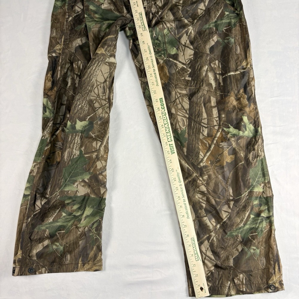 Realtree-Style Camo Hunting Outfit — Quarter-Zip Pullover + Pants, Men's Size L - Picture 8 of 12
